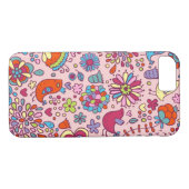 Frühlingsmuster mit bunten Blumen Case-Mate iPhone Hülle (Rückseite (Horizontal))