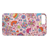 Frühlingsmuster mit bunten Blumen Case-Mate iPhone Hülle (Rückseite (Horizontal))