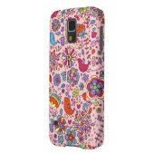 Frühlingsmuster mit bunten Blumen Case-Mate Samsung Galaxy Hülle (Rückseite Links)