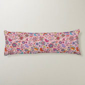 Frühlingsmuster mit bunten Blumen Seitenschläferkissen (Rückseite)