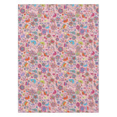 Frühlingsmuster mit bunten Blumen Tischdecke (Vorderseite)