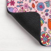 Frühlingsmuster mit farbenfrohen Blumen Mousepad (Ecke)