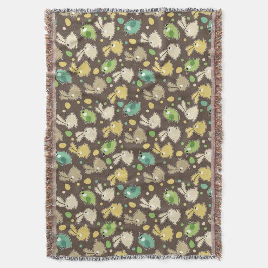 Frühlingsmuster mit Ostereiern, Vögel Decke (Vorderseite Vertikal)