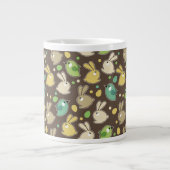 Frühlingsmuster mit Ostereiern, Vögel Jumbo-Tasse (Vorderseite)
