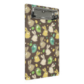 Frühlingsmuster mit Ostereiern, Vögel Mini Klemmbrett (Schrägansicht)