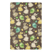 Frühlingsmuster mit Ostereiern, Vögel Mini Klemmbrett (Rückseite)