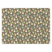 Frühlingsmuster mit Ostereiern, Vögel Tischdecke (Vorderseite (Horizontal))