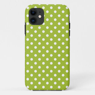 Frühlingsmuster mit weißen Punkten Case-Mate iPhone Hülle
