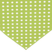 Frühlingsmuster mit weißen Tupfen Kurzer Tischläufer (Ecke)