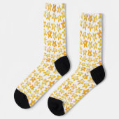 Frühlingsmuster Socken (Linkes Detail)