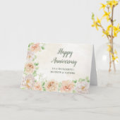 Frühlingsmutter und Vater Hochzeitstag Karte (Gelbe Blume)