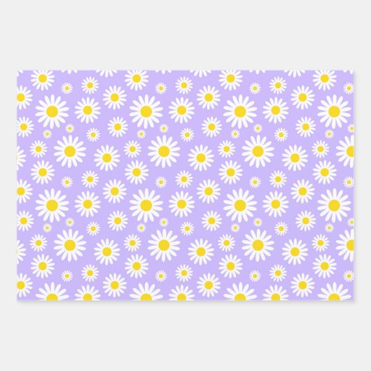 Frühlingsnachrichten aus Blauer, Lila und grüner M Geschenkpapier Set (Vorderseite 2)