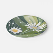 Frühlingsnachrichten | Weißer Blumengarten Pappteller (Schrägansicht)