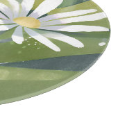 Frühlingsnachrichten | Weißer Blumengarten Schneidebrett (Ecke)