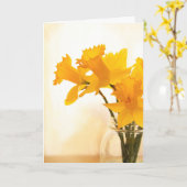 Frühlingsnadel Geburtstagskarte Karte (Gelbe Blume)