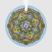 Frühlingsnadel im Jugendstil Ornament (Rückseite)