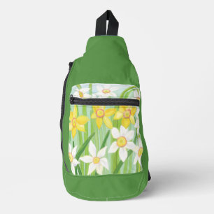Frühlingsnarzissen Grün Crossbody Bag
