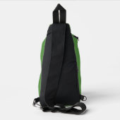Frühlingsnarzissen Grün Crossbody Bag (Rückseite)