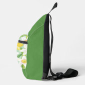Frühlingsnarzissen Grün Crossbody Bag (Rechts)