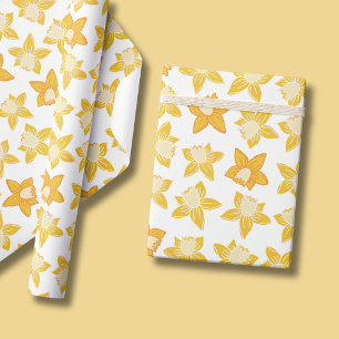 Frühlingsnarzissen-Muster Geschenkpapier