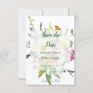 Frühlingsnarzissenstrauß Save-the-Date-Einladung Einladung