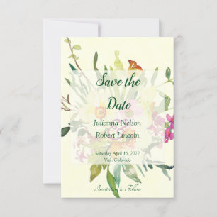 Frühlingsnarzissenstrauß Save-the-Date-Einladung Einladung