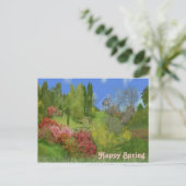 Frühlingsnatur Postkarte (Stehend Vorderseite)