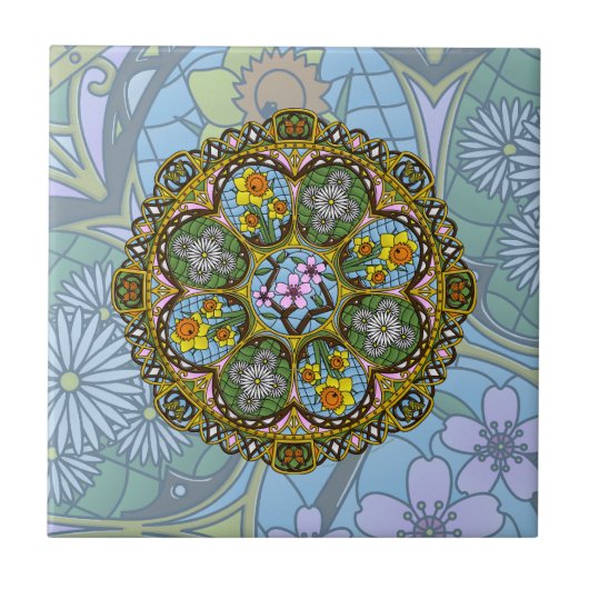 Frühlingsneuling Fliese (Vorderseite)