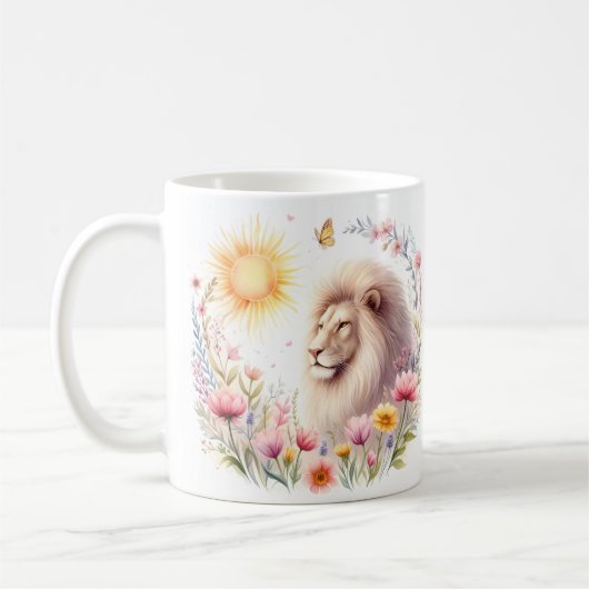 Frühlingsohle Löwe - Kid-Tasse Kaffeetasse (Links)