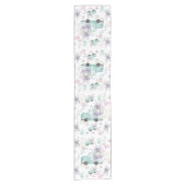 Frühlingsosterfarbene Elemente Kurzer Tischläufer (Vorderseite)