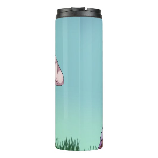 Frühlingsosterpaar Thermosbecher (Rückseite)