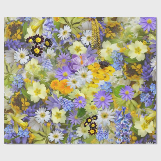 Frühlingspapier Geschenkpapier (Flach)