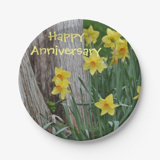 Frühlingspapier Pappteller (Vorderseite)