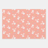 Frühlingspapier S für Osterbänder und Karotten Geschenkpapier Set (Vorderseite)