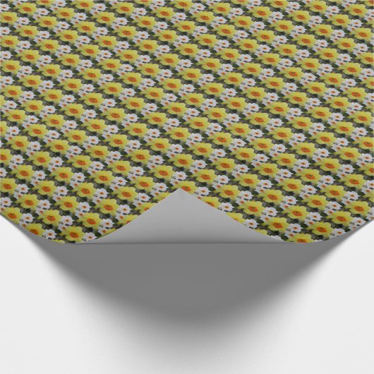 Frühlingspapiere Blumenmuster-Wrapping Papier Geschenkpapier (Ecke)