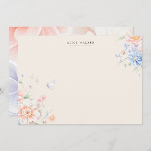 Frühlingspark Blumenblütenstropp Karte (Vorne/Hinten)