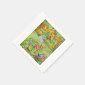 Frühlingspark mit Kick und Froggie Serviette (Ecke)