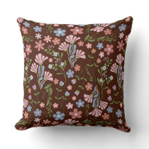 Frühlingspark mit schokoladenbraunem Hintergrund