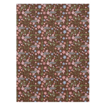 Frühlingspark mit schokoladenbraunem Hintergrund