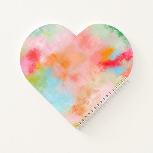 Frühlingspark - Rosa Koralle - Name oder Monogramm Notizblock (Rückseite)