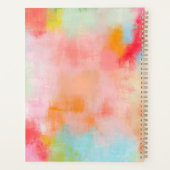 Frühlingspark - Rosa Koralle - Name oder Monogramm Planer (Rückseite)