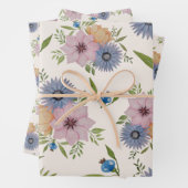 Frühlingspark Wasserfarbe Rosa Geschenkpapier Set (Beispiel)