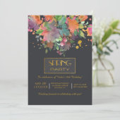 FrühlingsParty Einladung (Stehend Vorderseite)