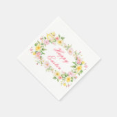 Frühlingspartysuche mit floralen Ostereiern Serviette (Ecke)