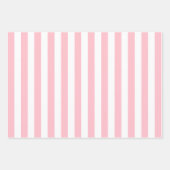 Frühlingspastel Streifen Gemustertes Set Geschenkpapier Set (Vorderseite 2)