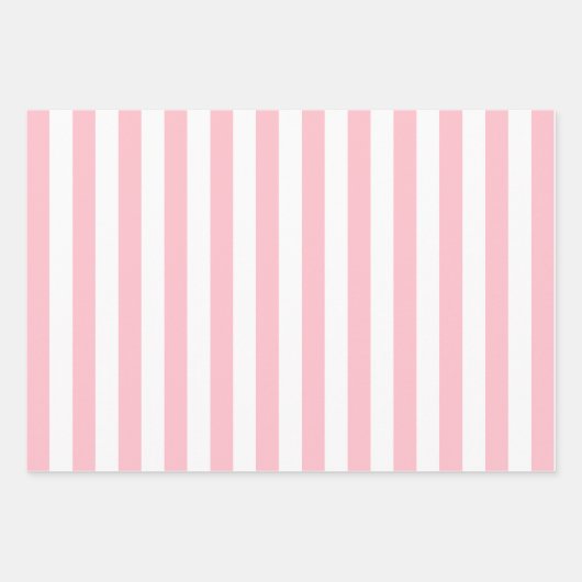 Frühlingspastel Streifen Gemustertes Set Geschenkpapier Set (Vorderseite 2)