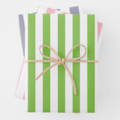 Frühlingspastel Streifen Gemustertes Set Geschenkpapier Set (Beispiel)