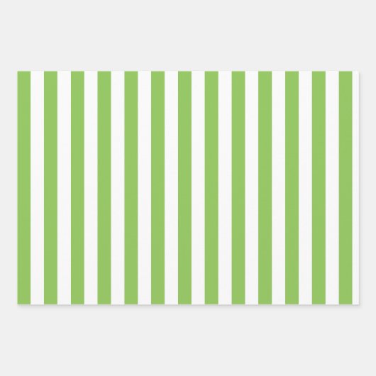 Frühlingspastel Streifen Gemustertes Set Geschenkpapier Set (Vorderseite)