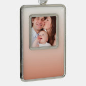 Frühlingspastellfarbe Rosa Pfirsichfarben Omelett Rahmen-Ornament Silber (Rechts)