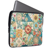 Frühlingspatchwork Laptopschutzhülle (Vorne Rechts)